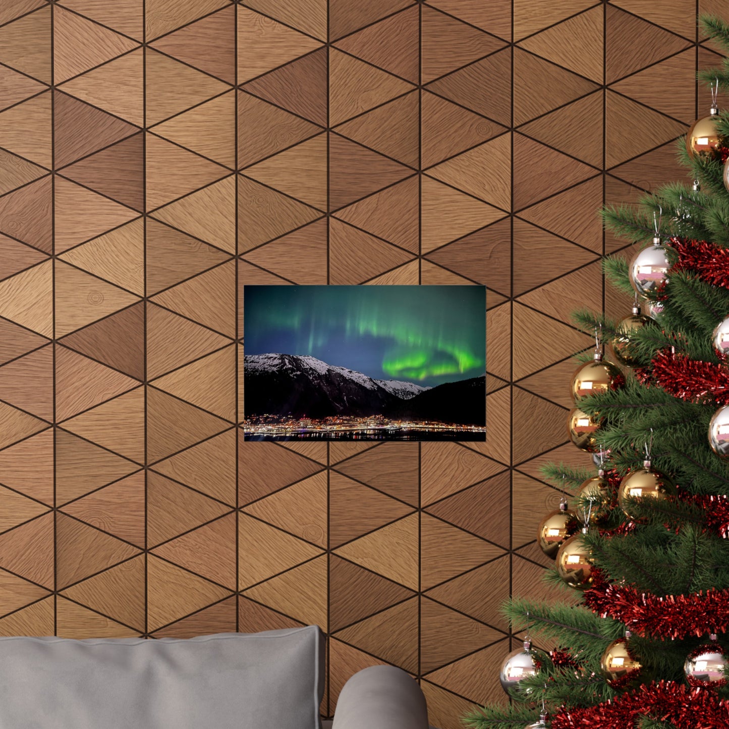 Aurora over Juneau Poster