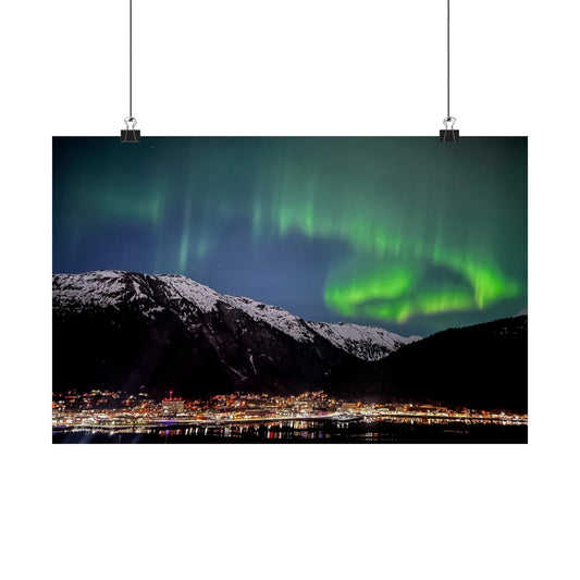 Aurora over Juneau Poster