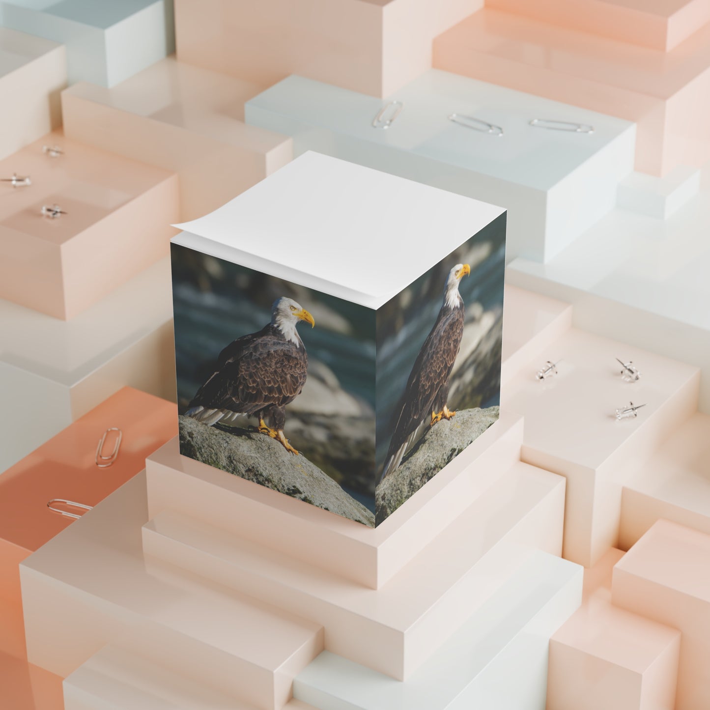 Regal Bald Eagle Note Cube