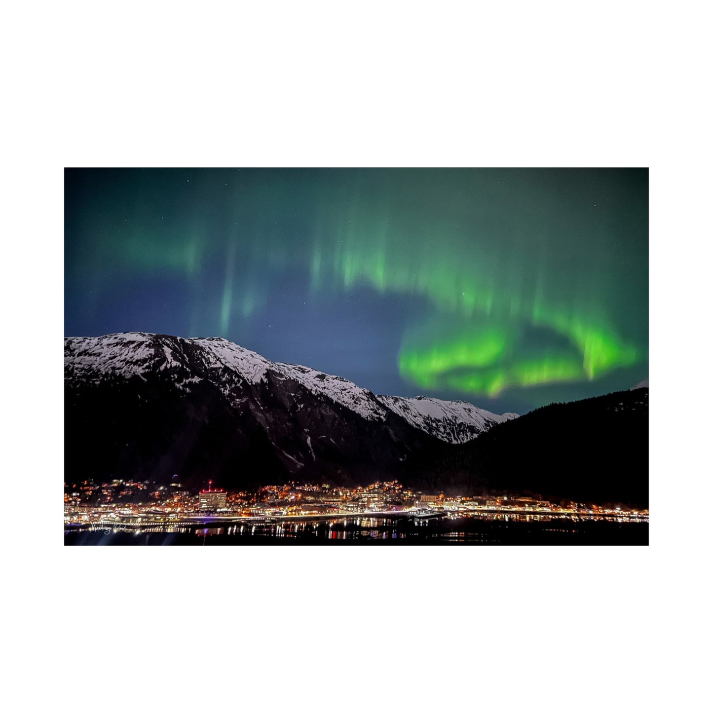 Aurora over Juneau Poster